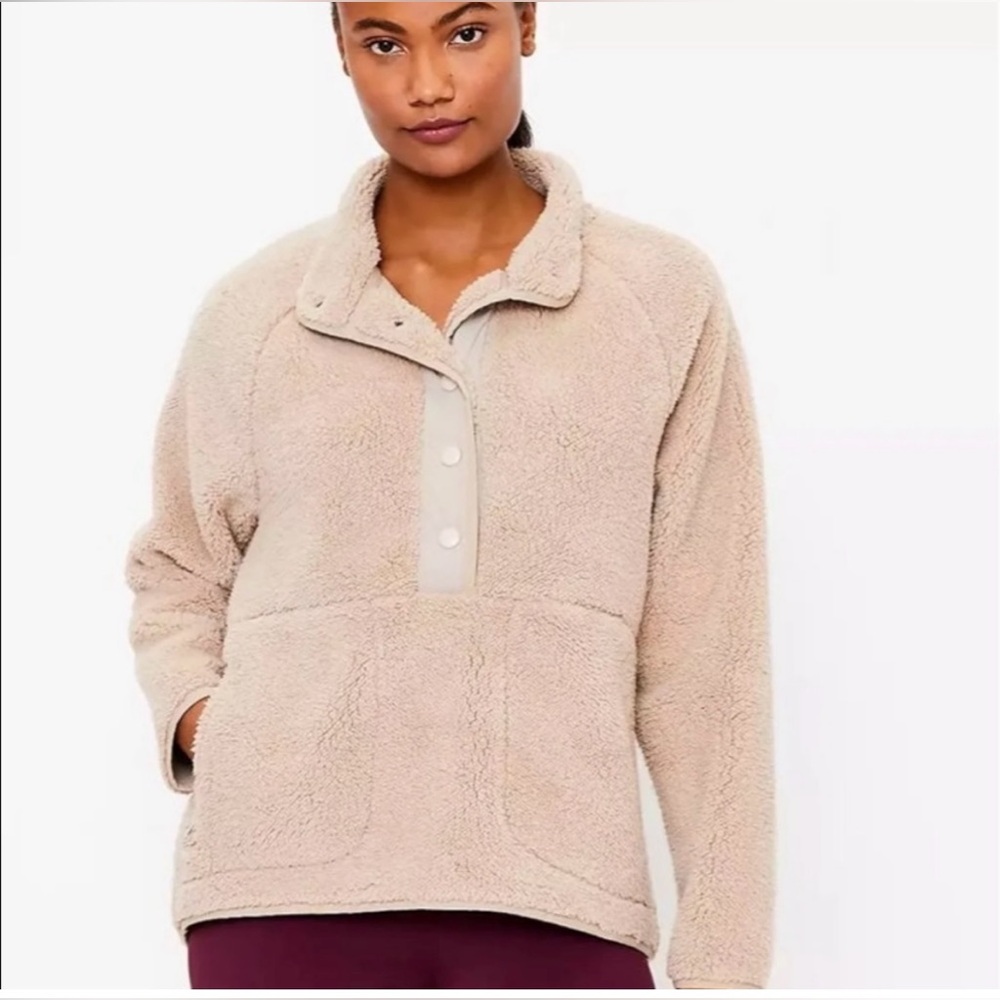 NWOT Lou & Grey (Loft) Sherpa Sweater